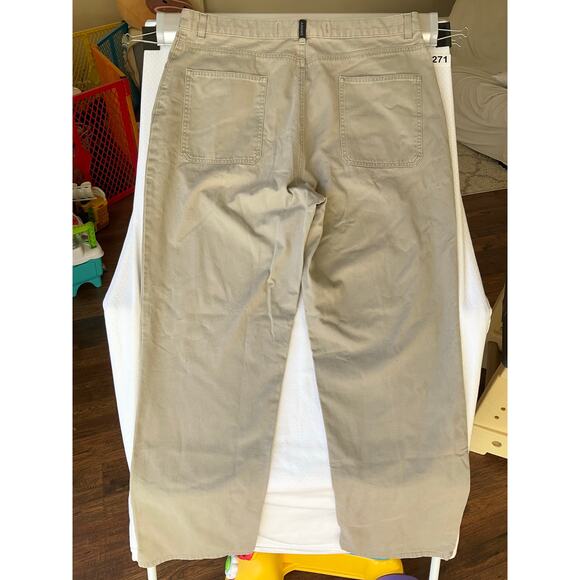 DKNY Men Flat Front Khaki Pants size 38x32, Natural Tan - Picture 10 of 10